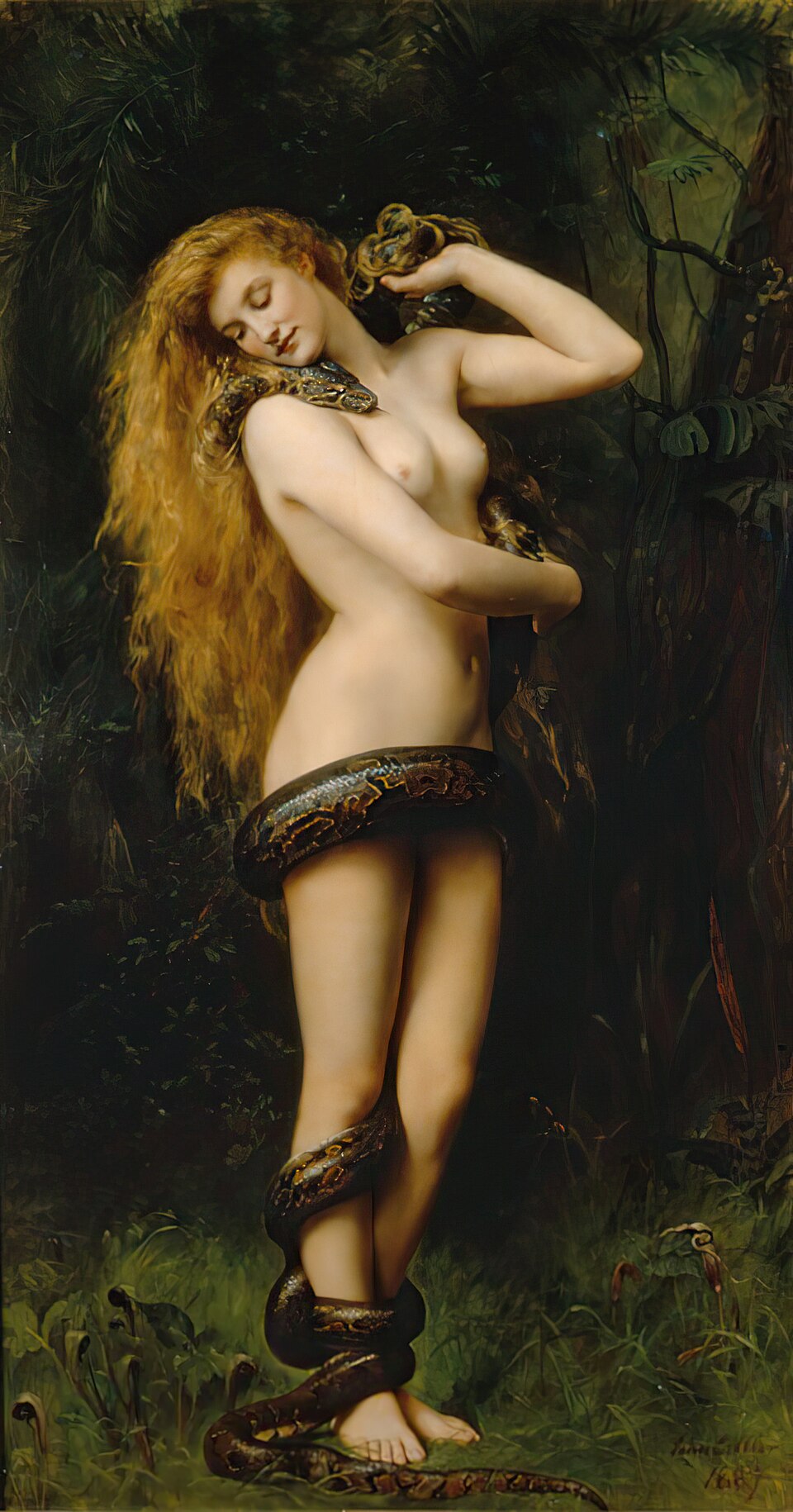 Lilith par John Collier - huile sur toile